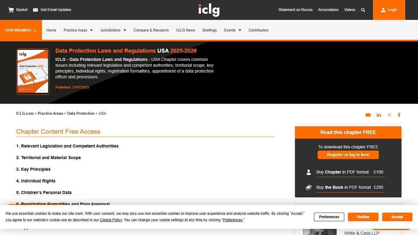 Data Protection Laws and Regulations Report 2025-2026 USA